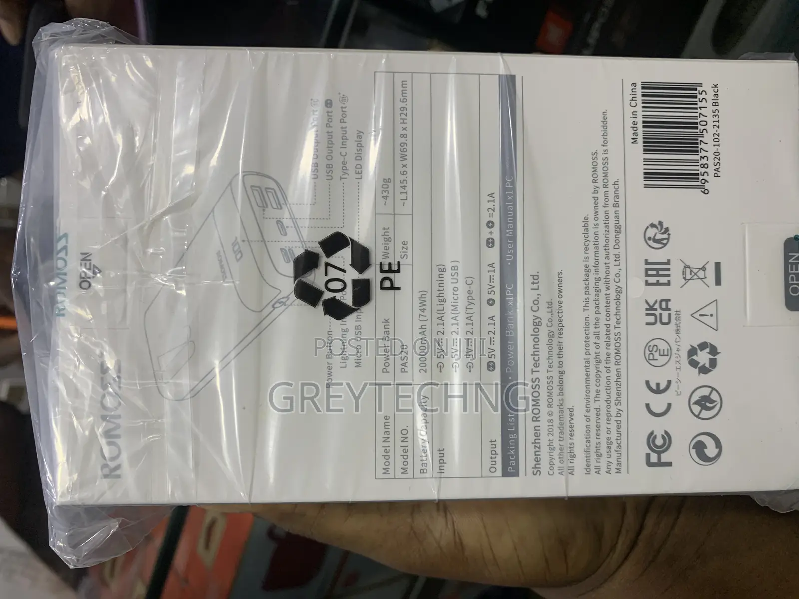ROMOSS ARES 20 Power Bank