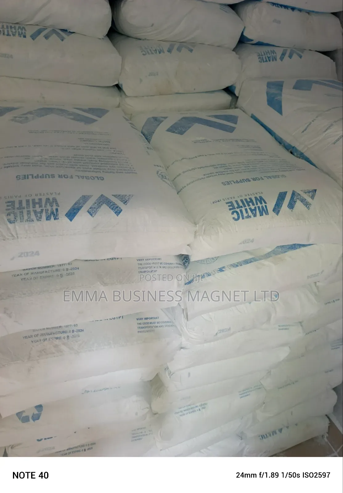 High Quality Matic White Pop White Cement 
