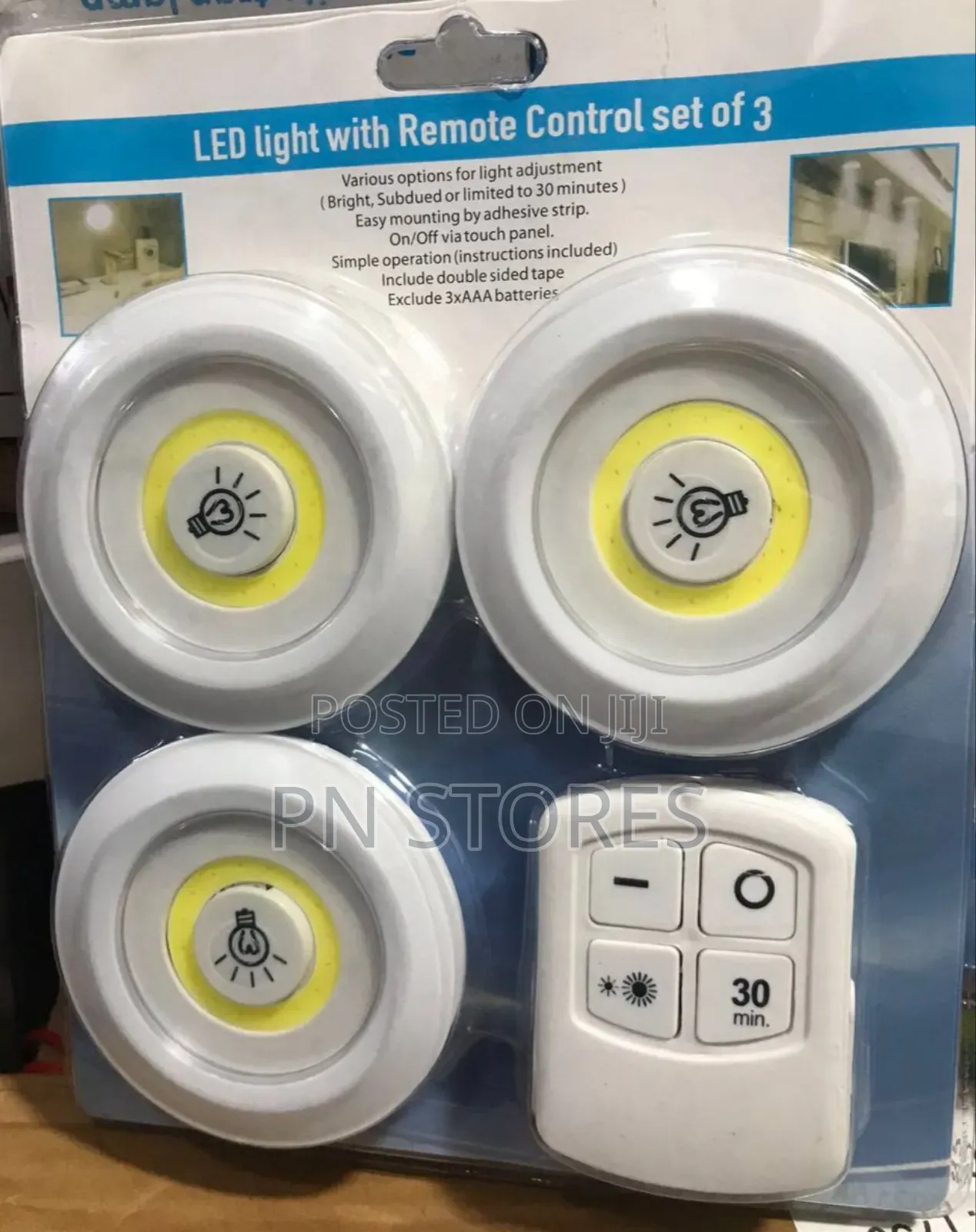 3pcs COB Touch Lamps And Remote Control LED