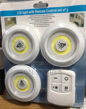 3pcs COB Touch Lamps And Remote Control LED