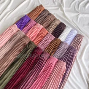 Straight Pleated Skirts (Without Belt) by De Majestyles