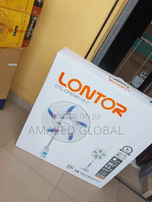 Lontor 18 Inches Rechargeable Standing Fan With USB Port