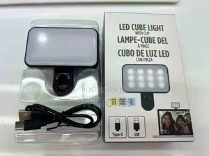 Rechargeable Led Cube Light With Cell Phone Clip