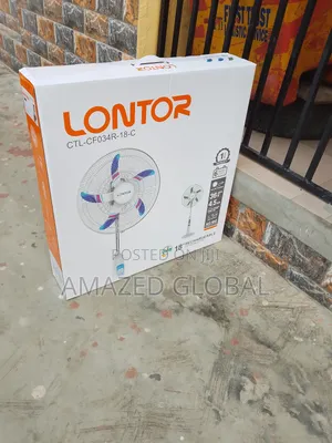 18"Inches Lontor USB Output Rechargeable Standing Fan