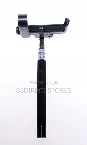 Cristal Bluetooth Foldable Selfie Stick Rotating Head Black