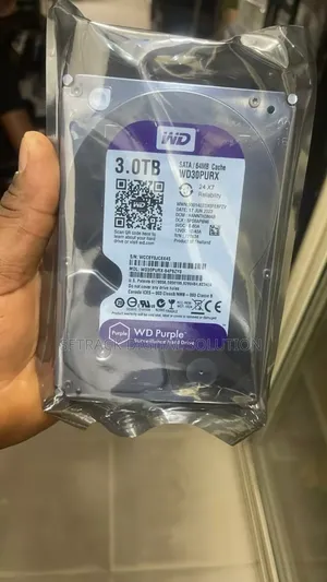 Western Digital 3tb Purple Surveillance Hard Drive-sata