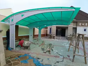 **Steelspan Shelter** - Conveys Strength and Modern Design