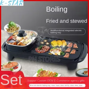Sokany 3 in 1 Grill With Soup Pot