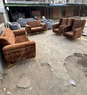 High Grade Fabric Upholstery Padded Sofa Couch Set Seater