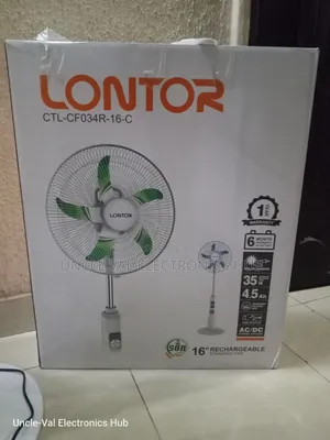 Lontor 16" Rechargeable Fan