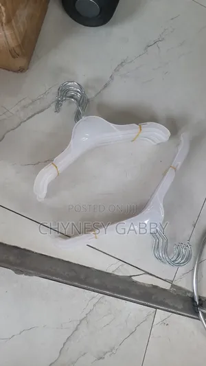 White Rubber Children Hangers