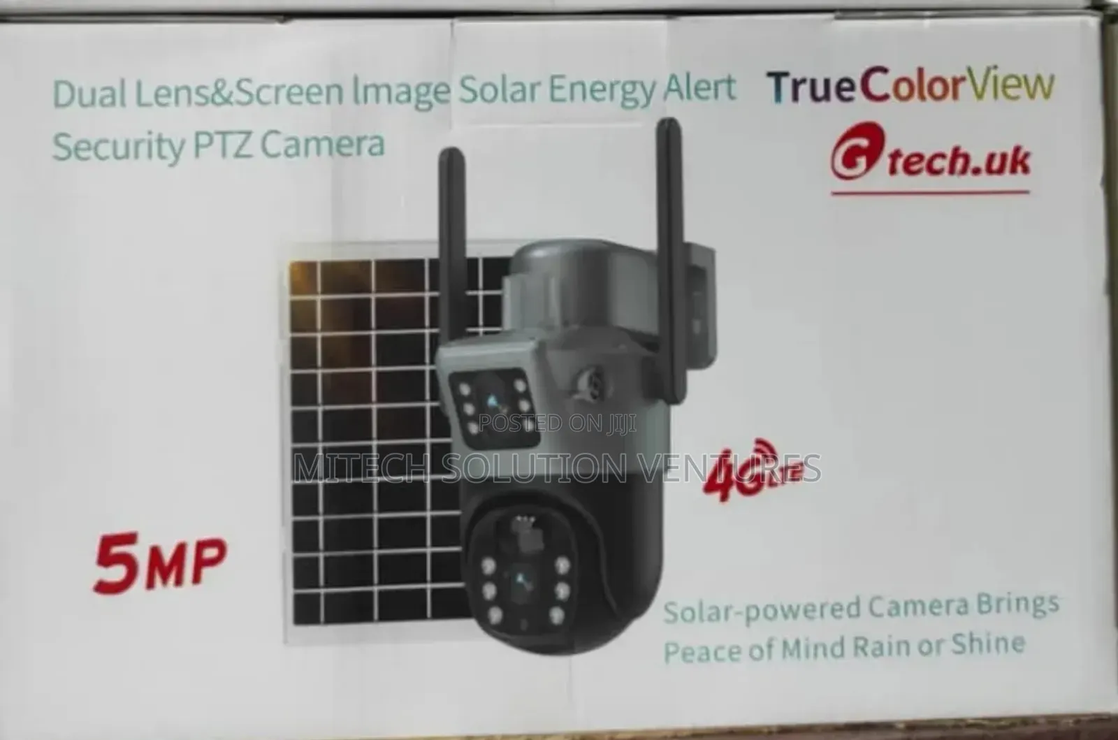 Dual Lens Solar Camera V380 Pro