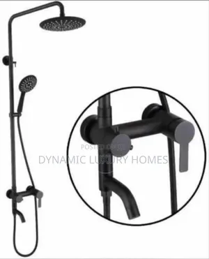 Matte Black Standing Shower Mixer