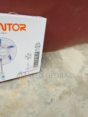 Super Strong 18" Lontor Rechargeable Standing Fan - Usd Port