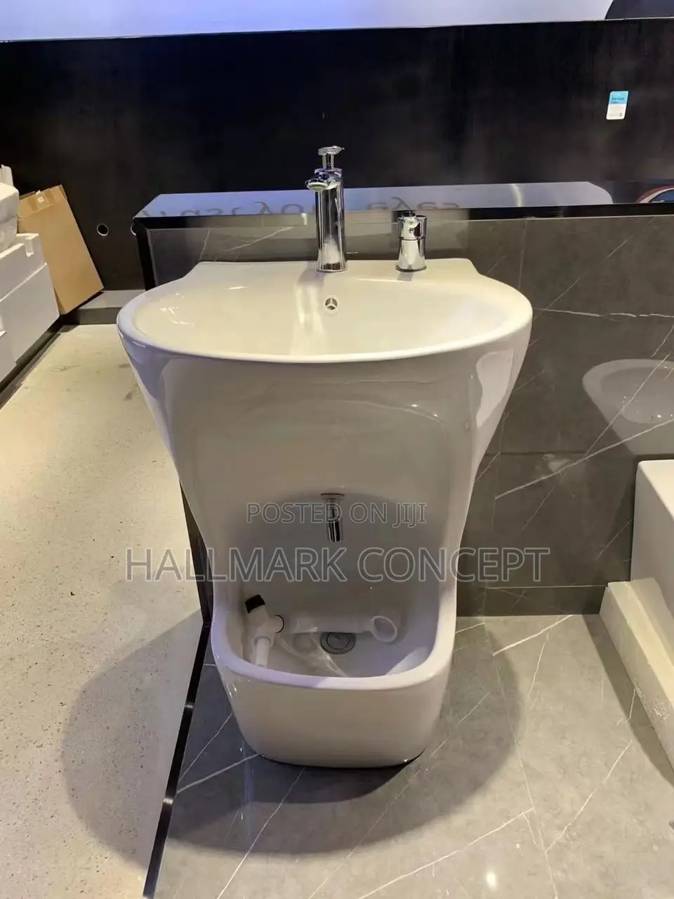 Standing Basins With Urinary and Taps.