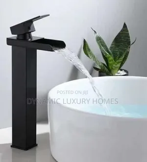Quality Black Waterfall Countertop Mixer Faucet