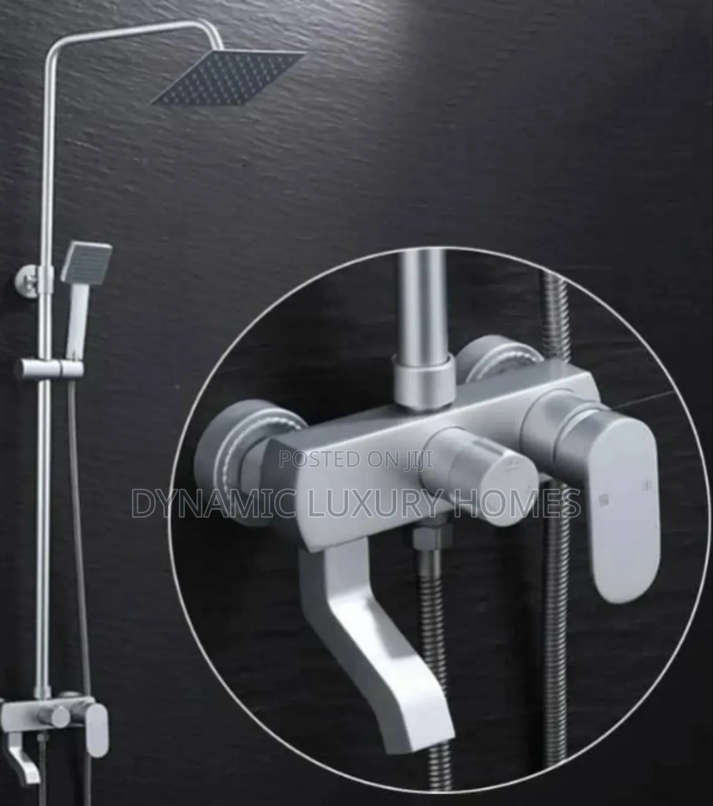 White Standing Shower Mixer
