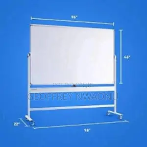 3x4 FTS Double-Sided Magnetic Whiteboard With Mobile Stand