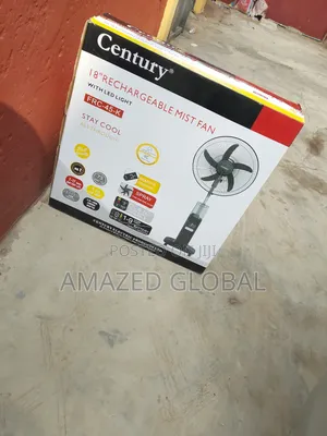 Century Mist Fan -18" Rechargeable -Dual Battery