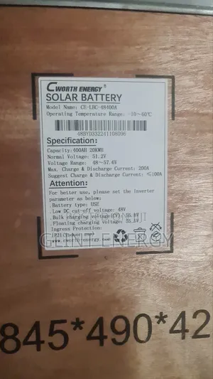 20kwh 48v Cworth Lithium Iron Battery
