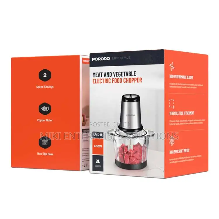 Porodo Electric Food Chopper 3L