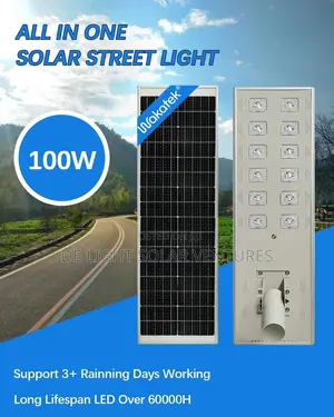 100w Wakatek All in One Solar Street Light 12eyes