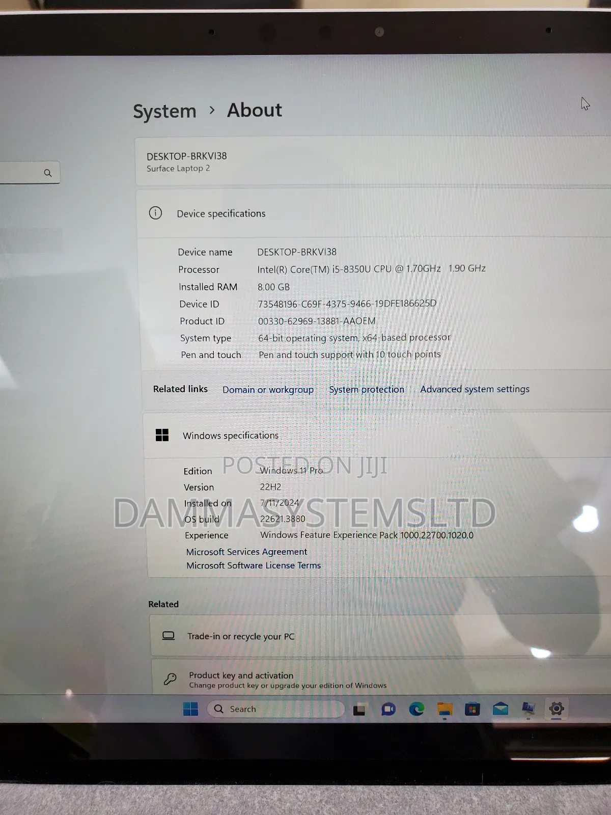 Laptop Microsoft Surface Laptop 2 8GB Intel Core I5 SSD 256GB