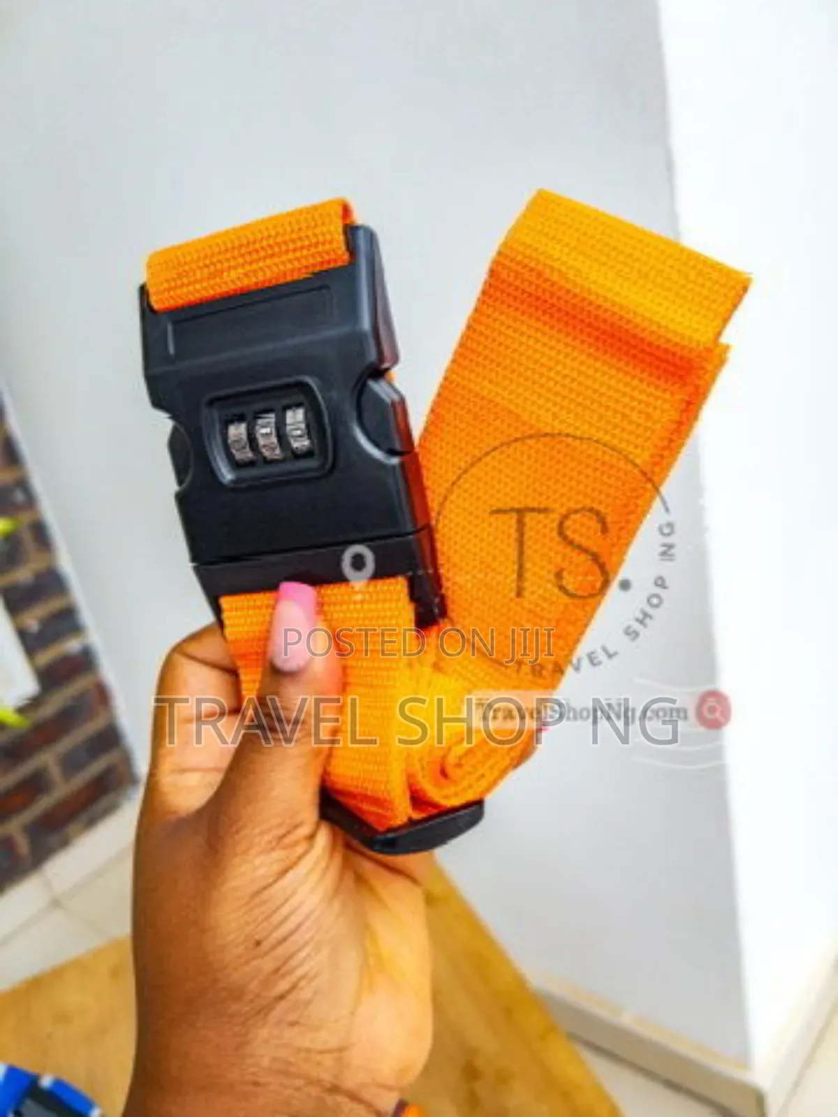 Luggage Belt With Combination Lock And Name Tag