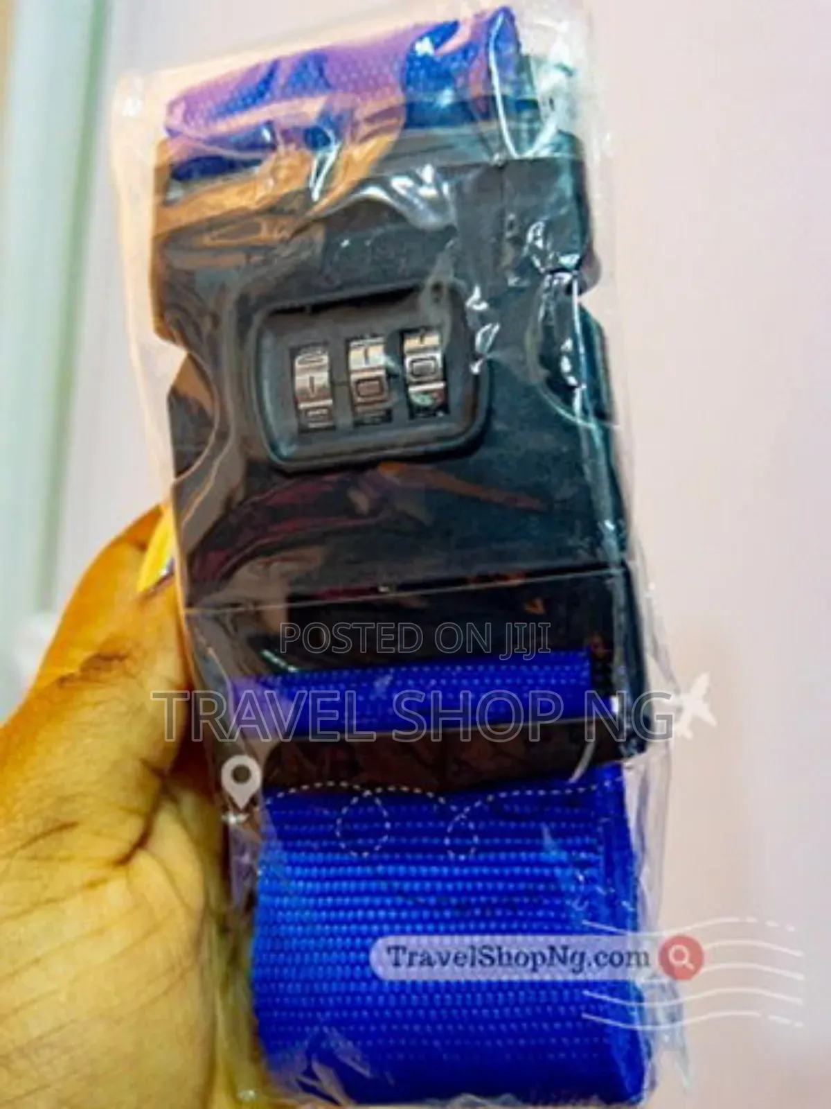 Luggage Belt With Combination Lock And Name Tag