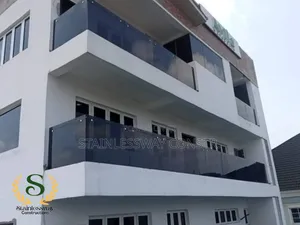 Dark Grey Glass Balcony Railing Clarity