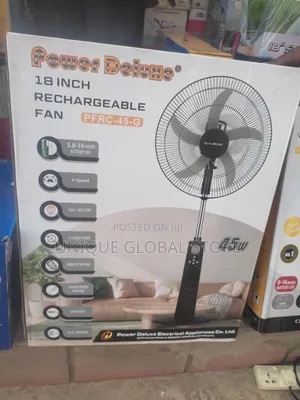 Power Deluxe Rechargeable Fan 18 Inches