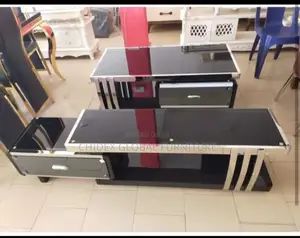 Set of Glass Center Table and Tv Stand