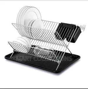 Household X Foldable Dish Rack Double Kitchen Plate Rack