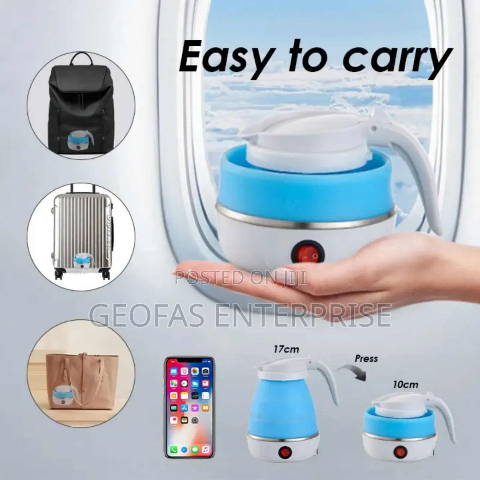 Small Quality Smart Foldable Electric Water Kettle Jug