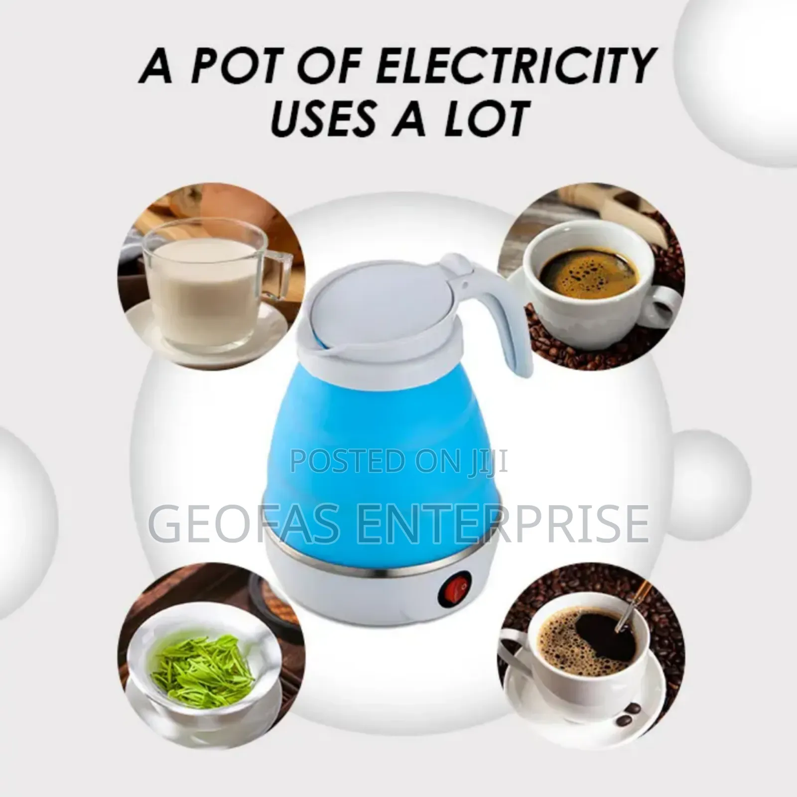 Small Quality Smart Foldable Electric Water Kettle Jug