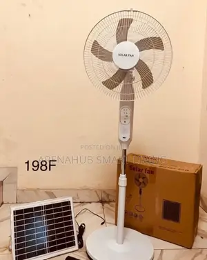 198F Solar Rechargeable Standing Fan
