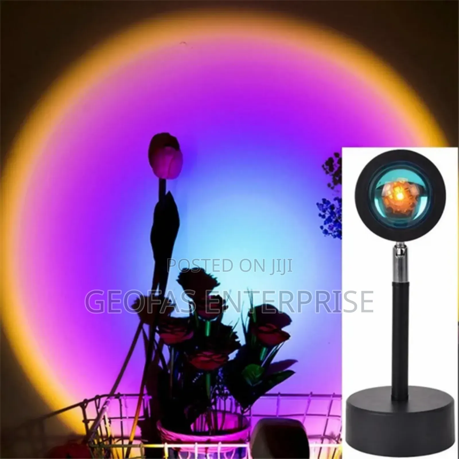 Home Decorative LED Rainbow Sunset Projection Lamp