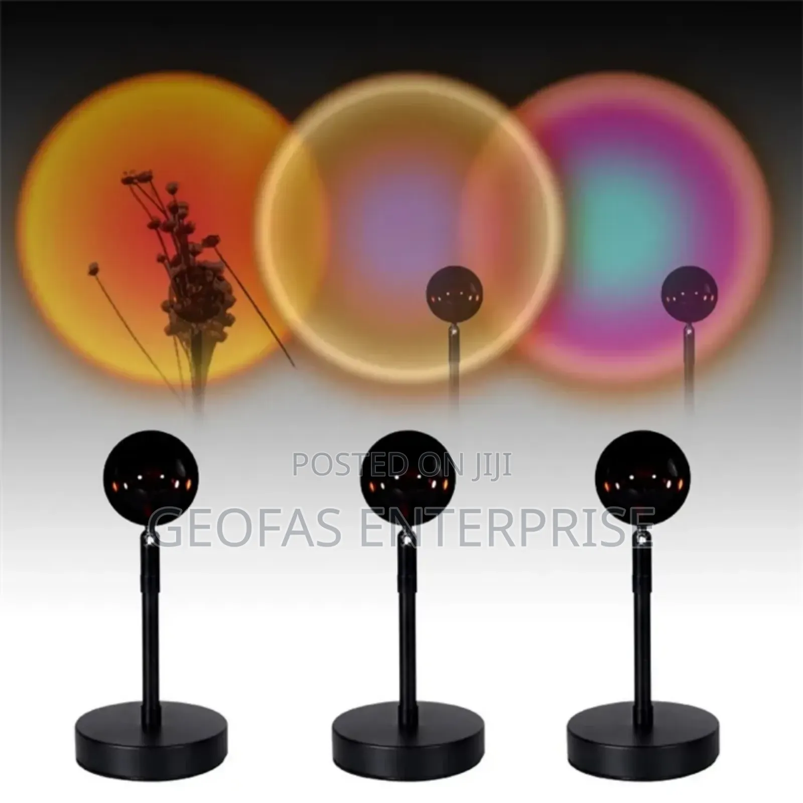 Home Decorative LED Rainbow Sunset Projection Lamp