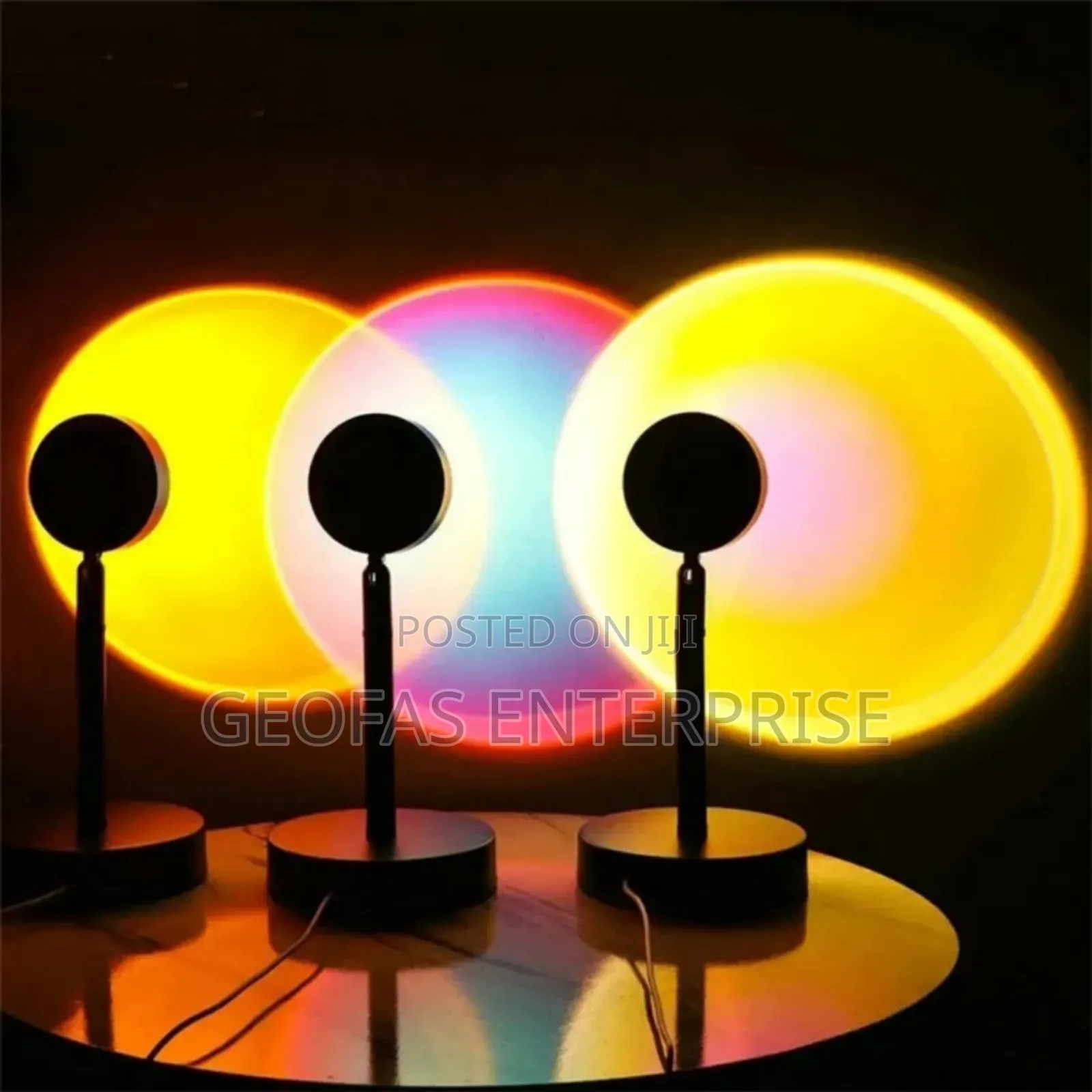 Home Decorative LED Rainbow Sunset Projection Lamp