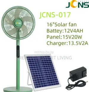 J-017 Solar Rechargeable Standing Fan