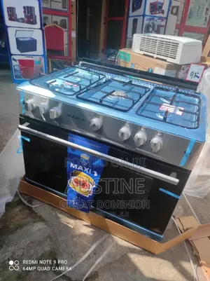 Brand New Maxi(60×90)5borner All Gas Standing Cooker>Silver>