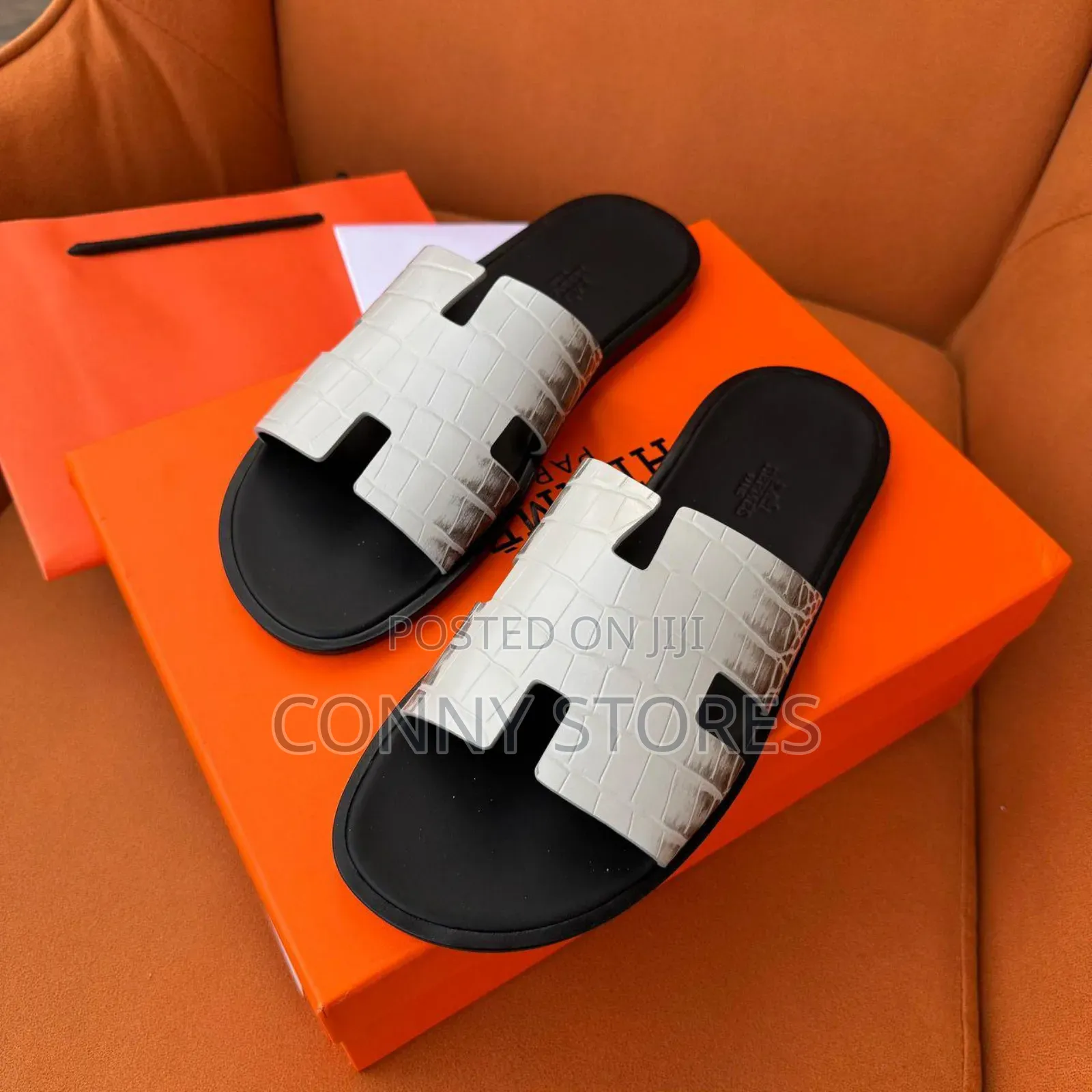 Original WHITE Hermes Izmir Sandal
