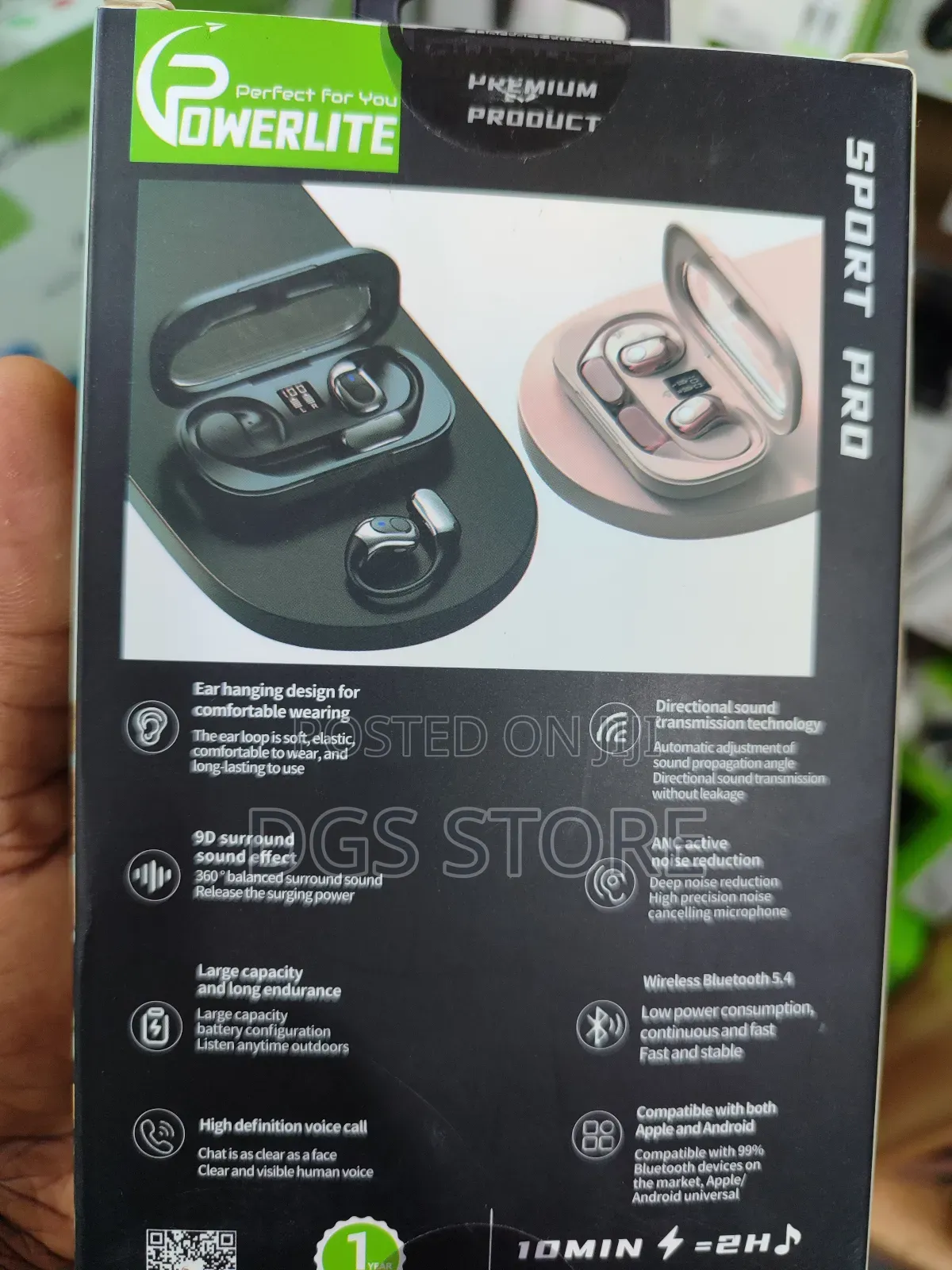 Powerlite Sport Pro Bluetooth Earbuds