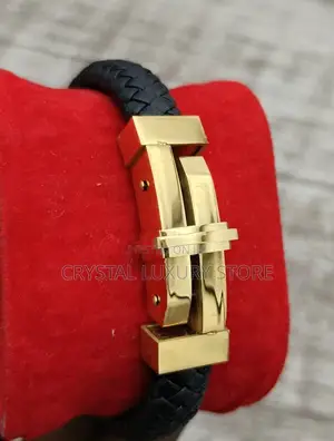 High Quality Luxury Men Genuine Leather Hand Bracelet