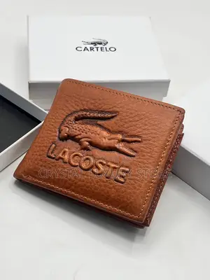Lacoste Quality Luxury Men Genuine Leather Wallet