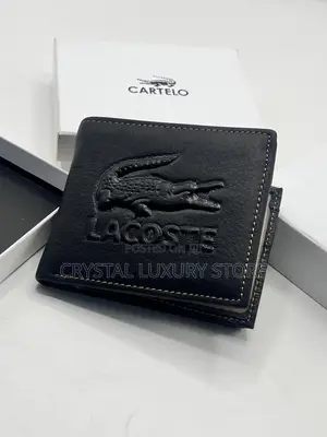 Lacoste Quality Luxury Men Genuine Leather Wallet