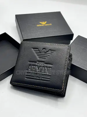 Armani Quality Luxury Men Genuine Leather Wallet