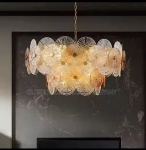 Snow Glass Luxury Chandelier for Modern Living Room