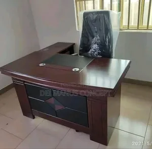 1.6m Office Table With Extension, Mobile Drawer,Leather