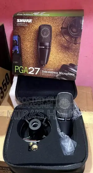 SHURE PGA27 Condenser Studio Microphone With Shock Mount